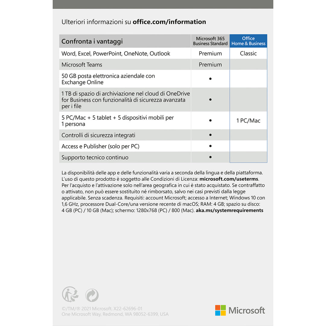 Microsoft Office Home & Business 2021 Box