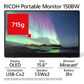 RICOH 150BW Monitor portatile